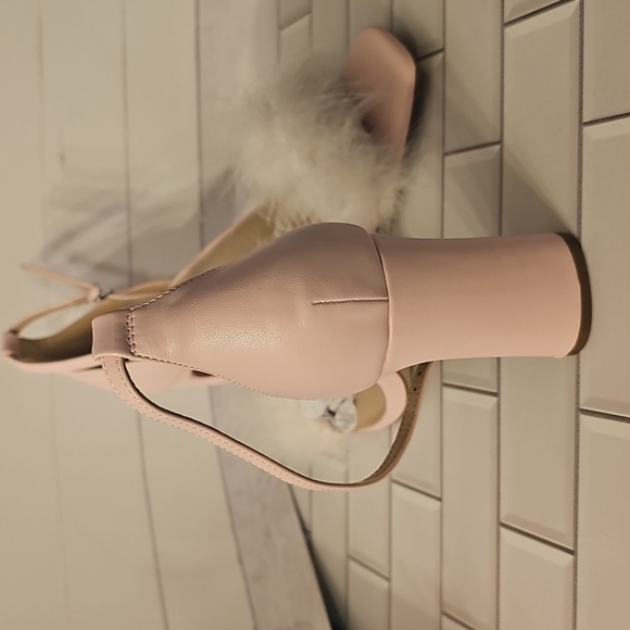 Apt. 9 Pink Feathered Heels - Picture 4 of 8